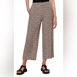 Whistles leopard print wide leg pant - size US 8